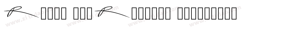 ReeJi BigRuixain Bol字体转换
